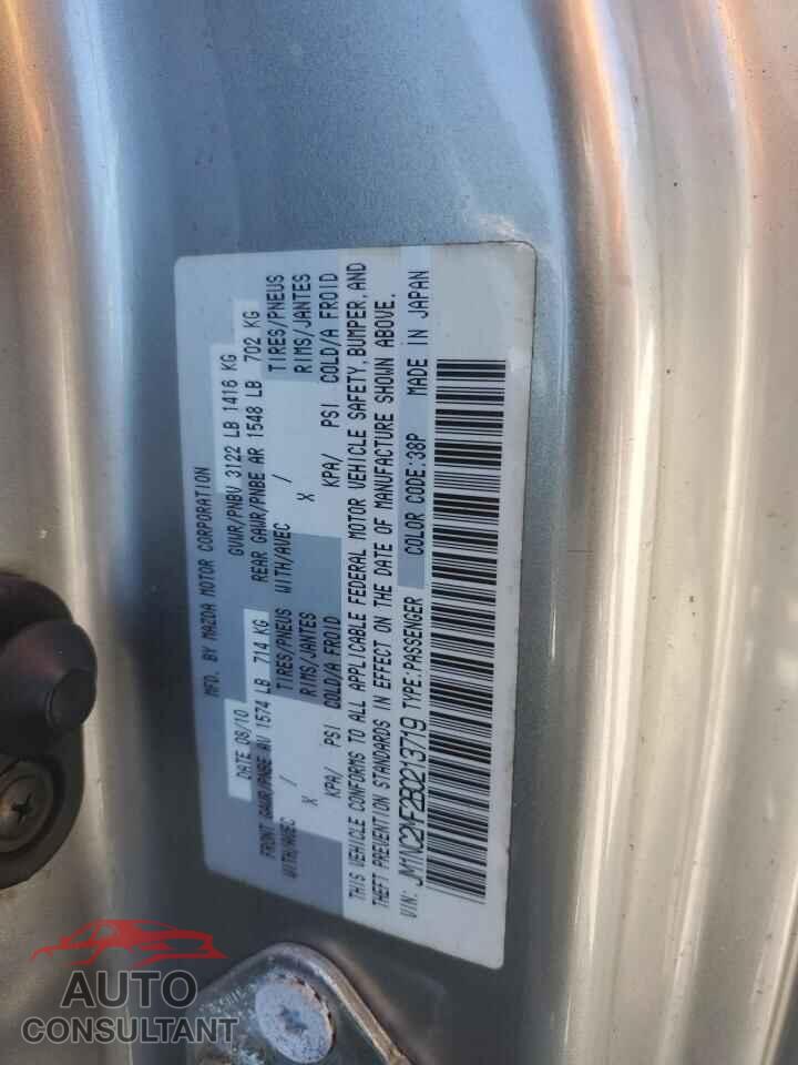 MAZDA MX5 2011 - JM1NC2MF2B0213719