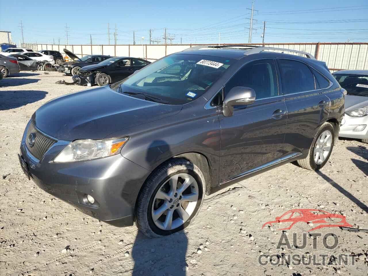 LEXUS RX350 2012 - 2T2ZK1BA6CC085381