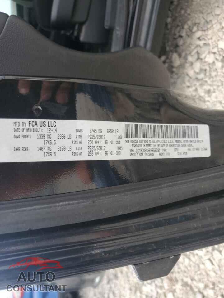 DODGE CARAVAN 2015 - 2C4RDGBG9FR650331