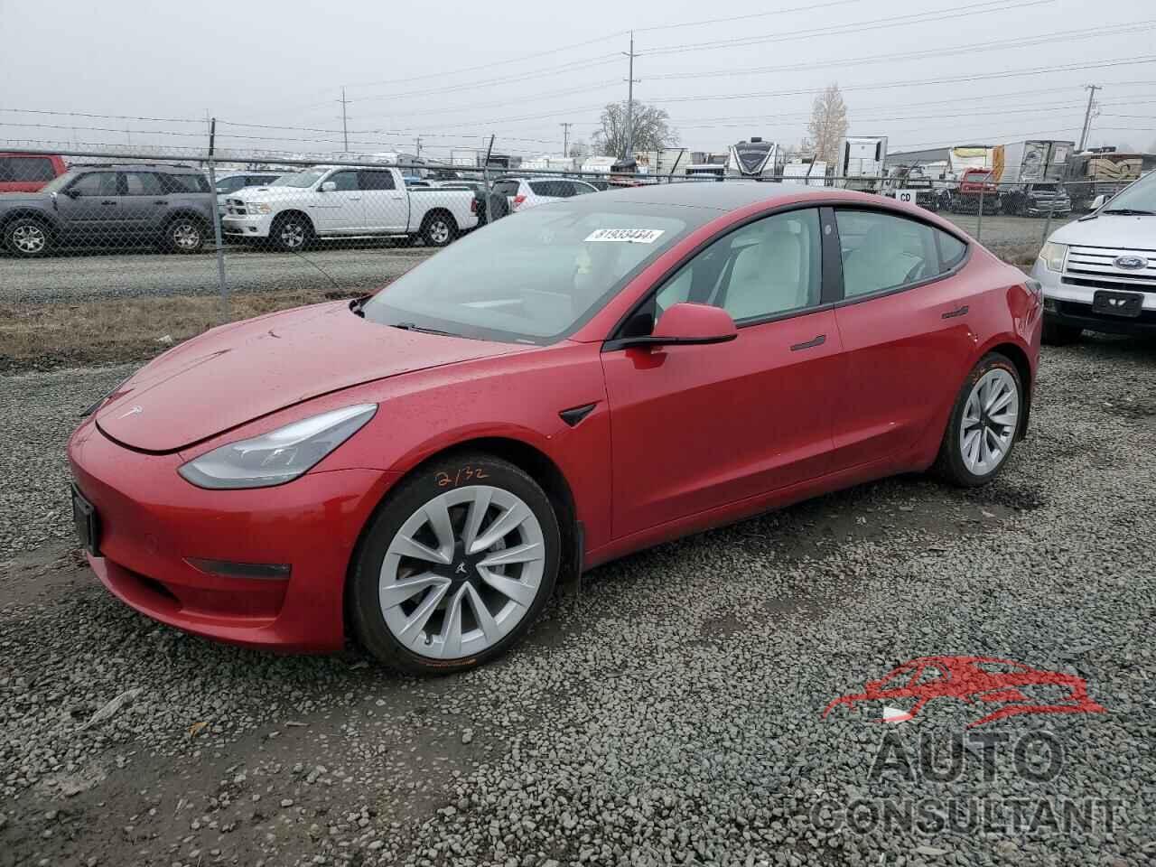 TESLA MODEL 3 2021 - 5YJ3E1EB0MF074153