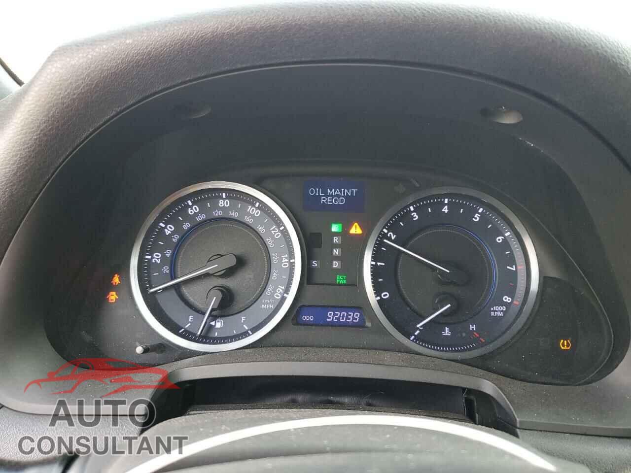 LEXUS IS 2012 - JTHBF5C23C2102045