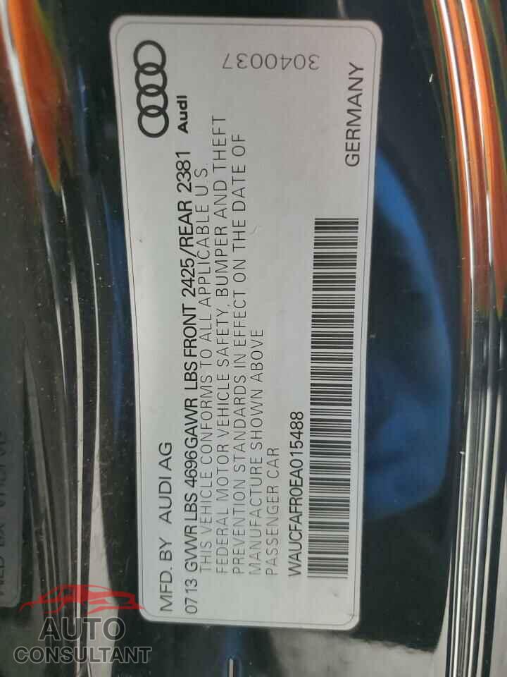 AUDI A5 2014 - WAUCFAFR0EA015488