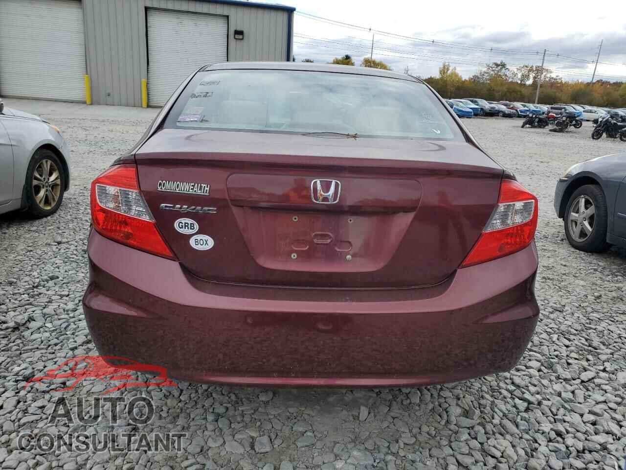 HONDA CIVIC 2012 - 2HGFB2F84CH537307