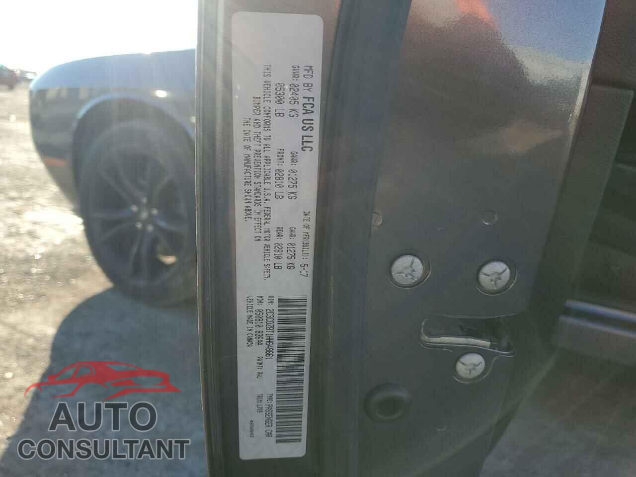 DODGE CHALLENGER 2017 - 2C3CDZBT1HH648861