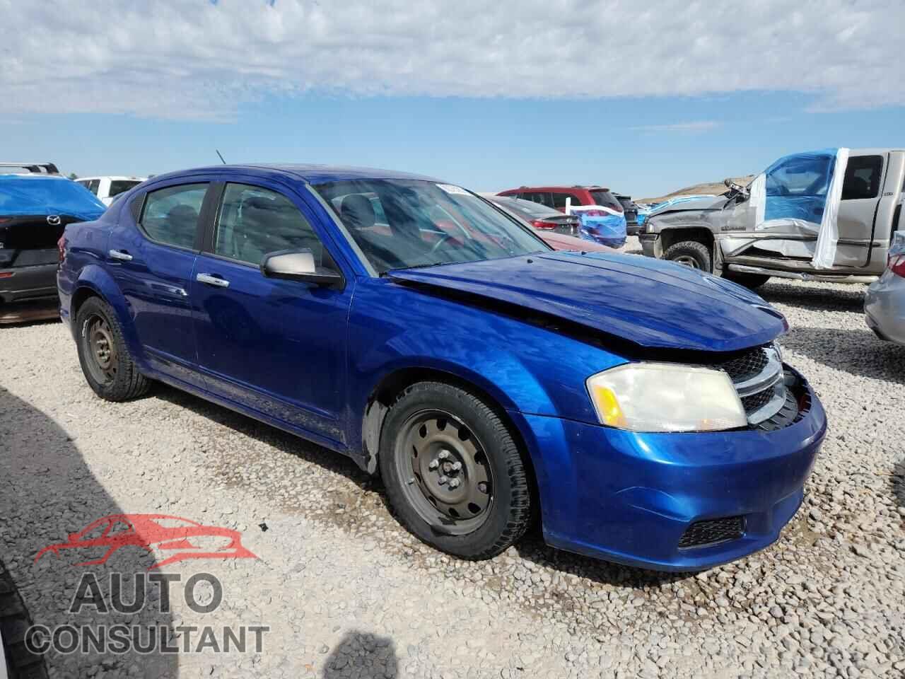 DODGE AVENGER 2012 - 1C3CDZAB2CN322754