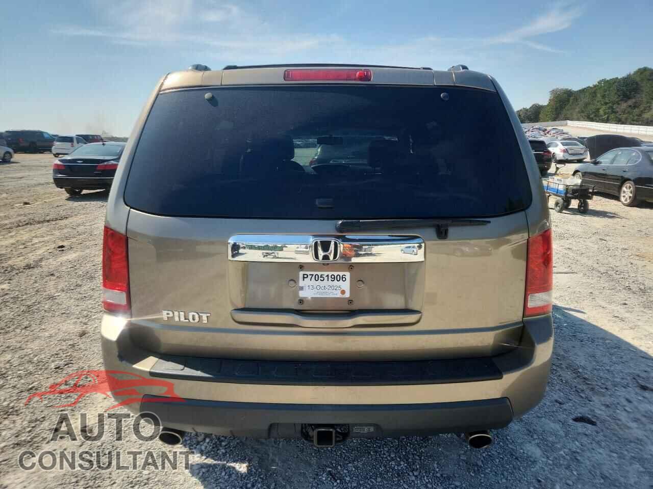 HONDA PILOT 2011 - 5FNYF3H69BB021994