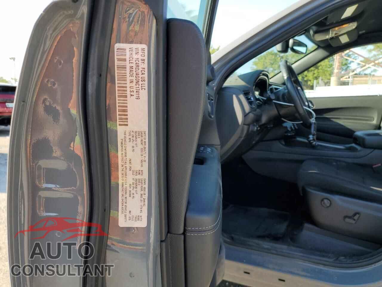 DODGE DURANGO 2022 - 1C4RDJAG0NC174119