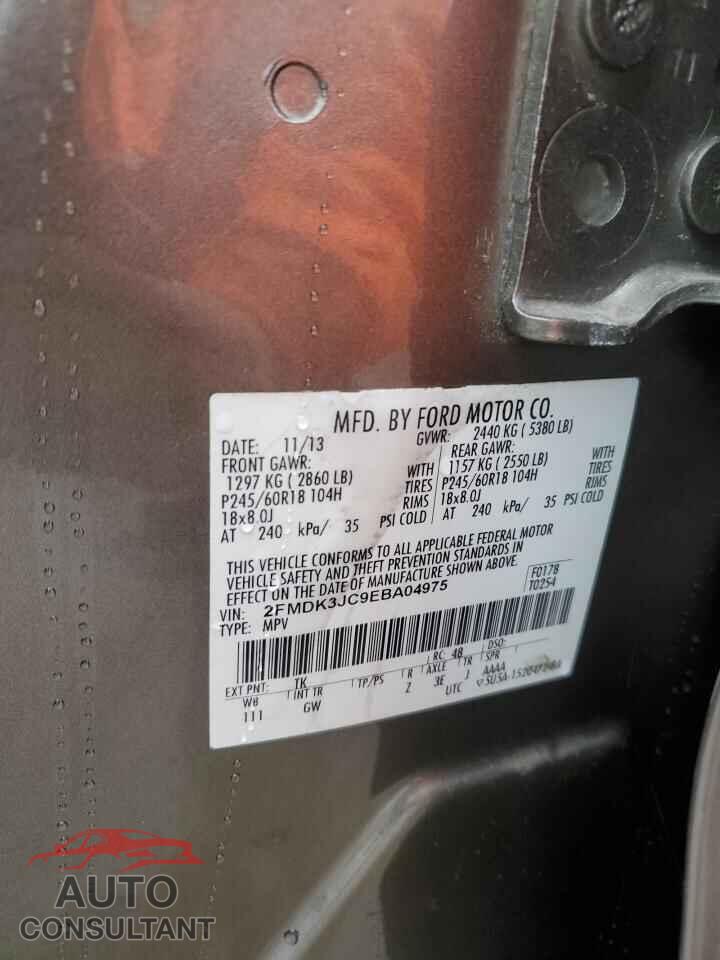 FORD EDGE 2014 - 2FMDK3JC9EBA04975