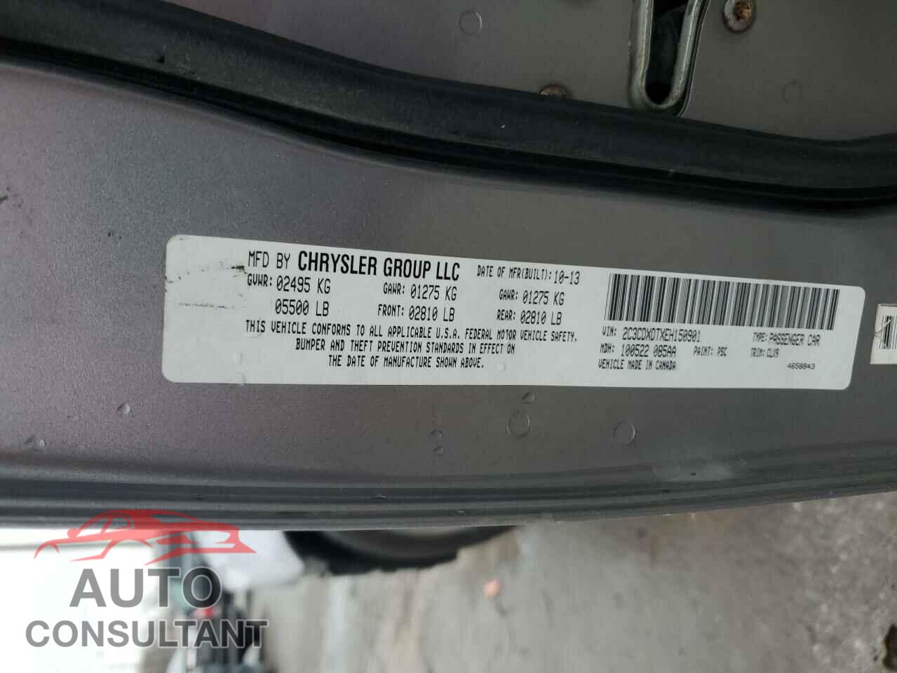 DODGE CHARGER 2014 - 2C3CDXDTXEH150901