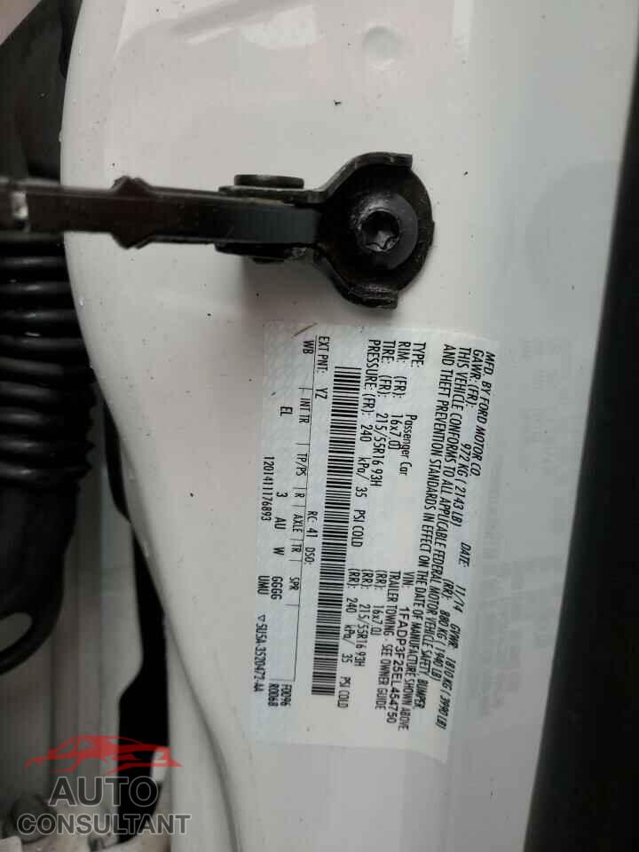 FORD FOCUS 2014 - 1FADP3F25EL454750