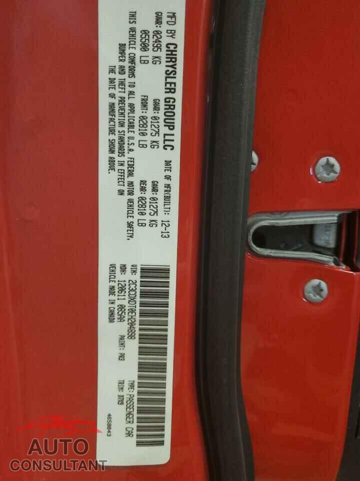 DODGE CHARGER 2014 - 2C3CDXDT0EH204898