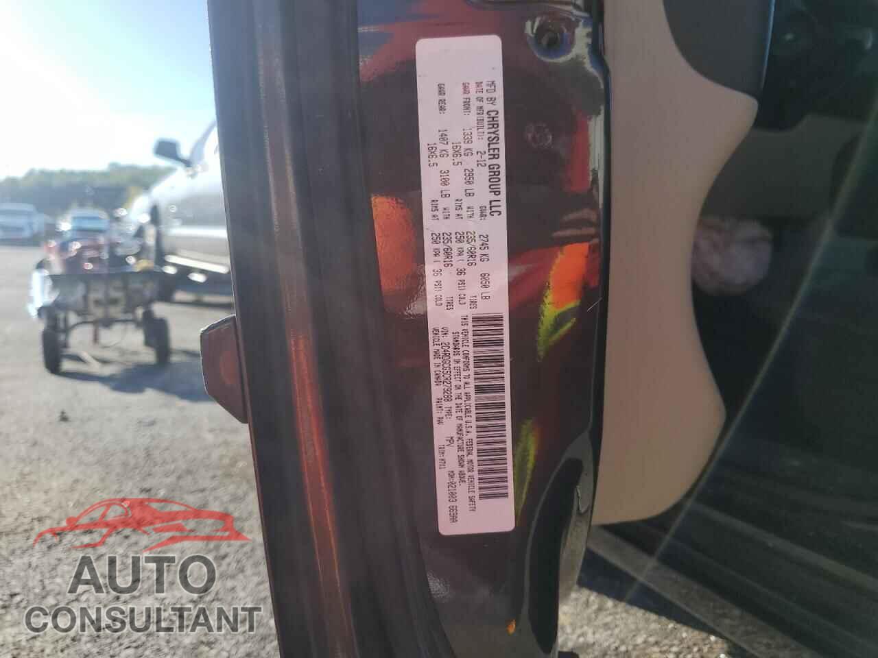 DODGE CARAVAN 2012 - 2C4RDGCG5CR279288