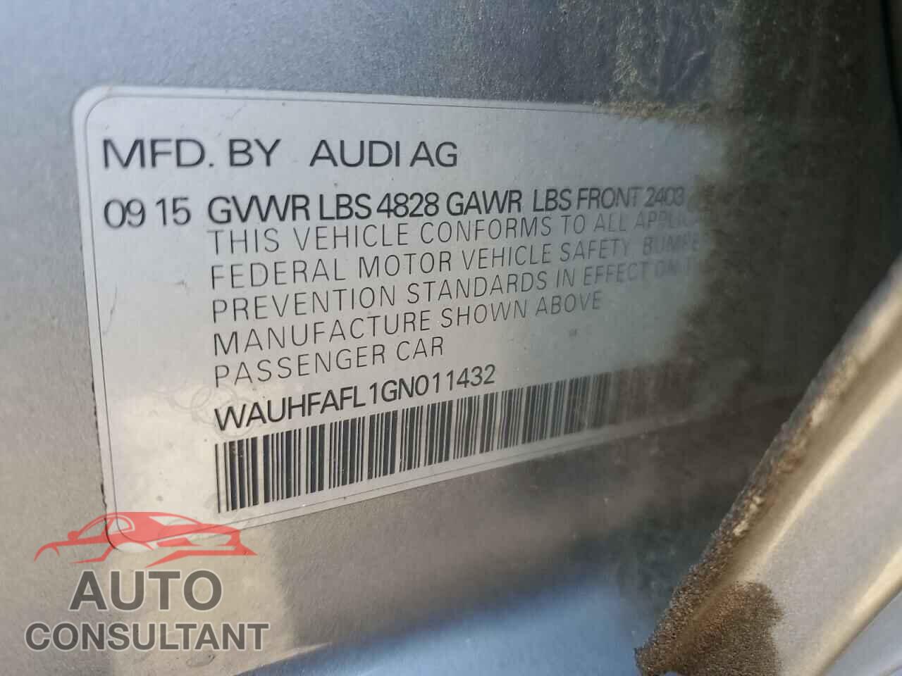 AUDI A4 2016 - WAUHFAFL1GN011432