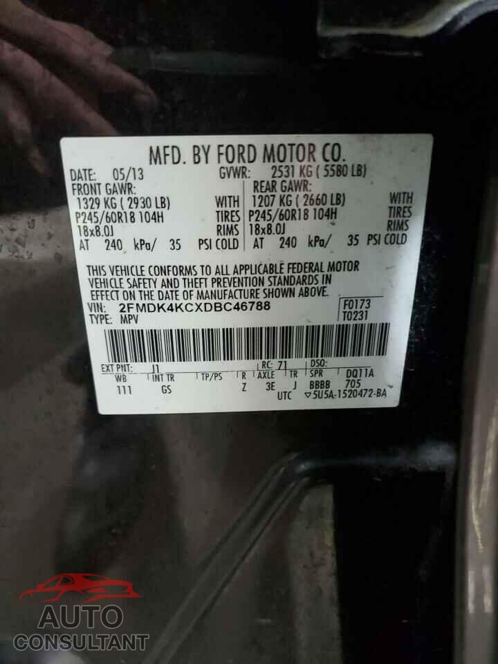 FORD EDGE 2013 - 2FMDK4KCXDBC46788