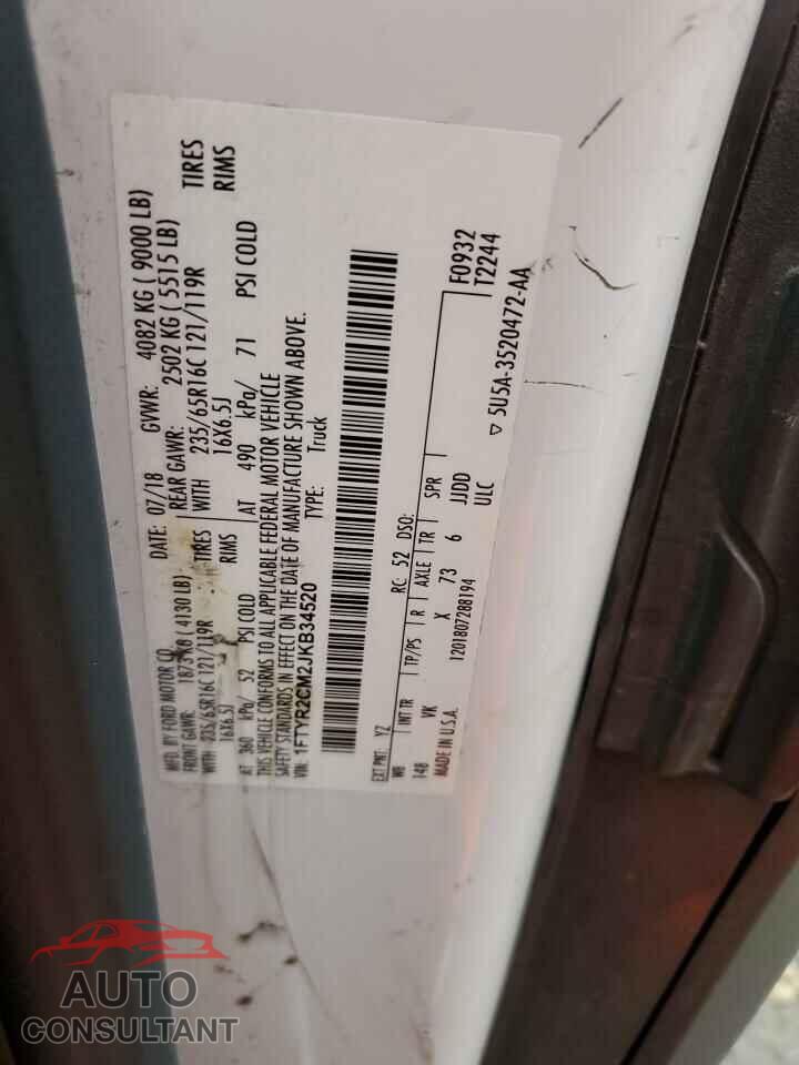 FORD TRANSIT 2018 - 1FTYR2CM2JKB34520