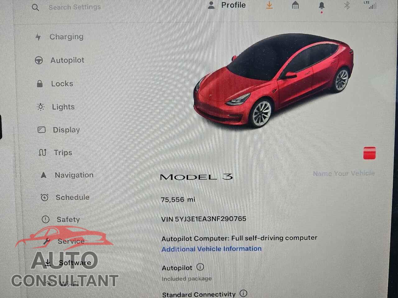 TESLA MODEL 3 2022 - 5YJ3E1EA3NF290765