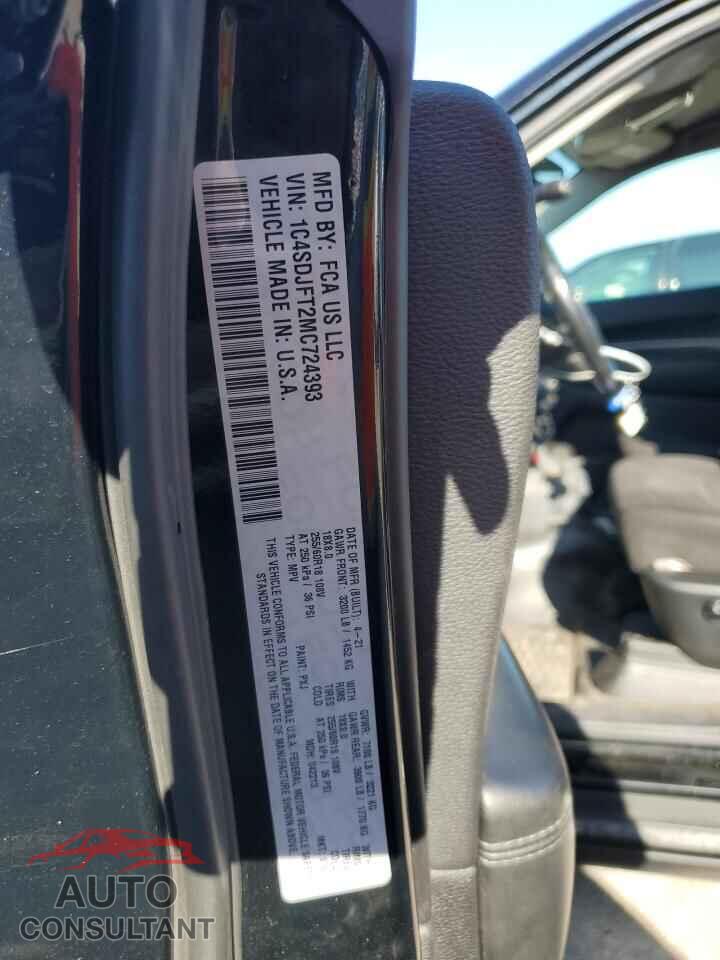 DODGE DURANGO 2021 - 1C4SDJFT2MC724393