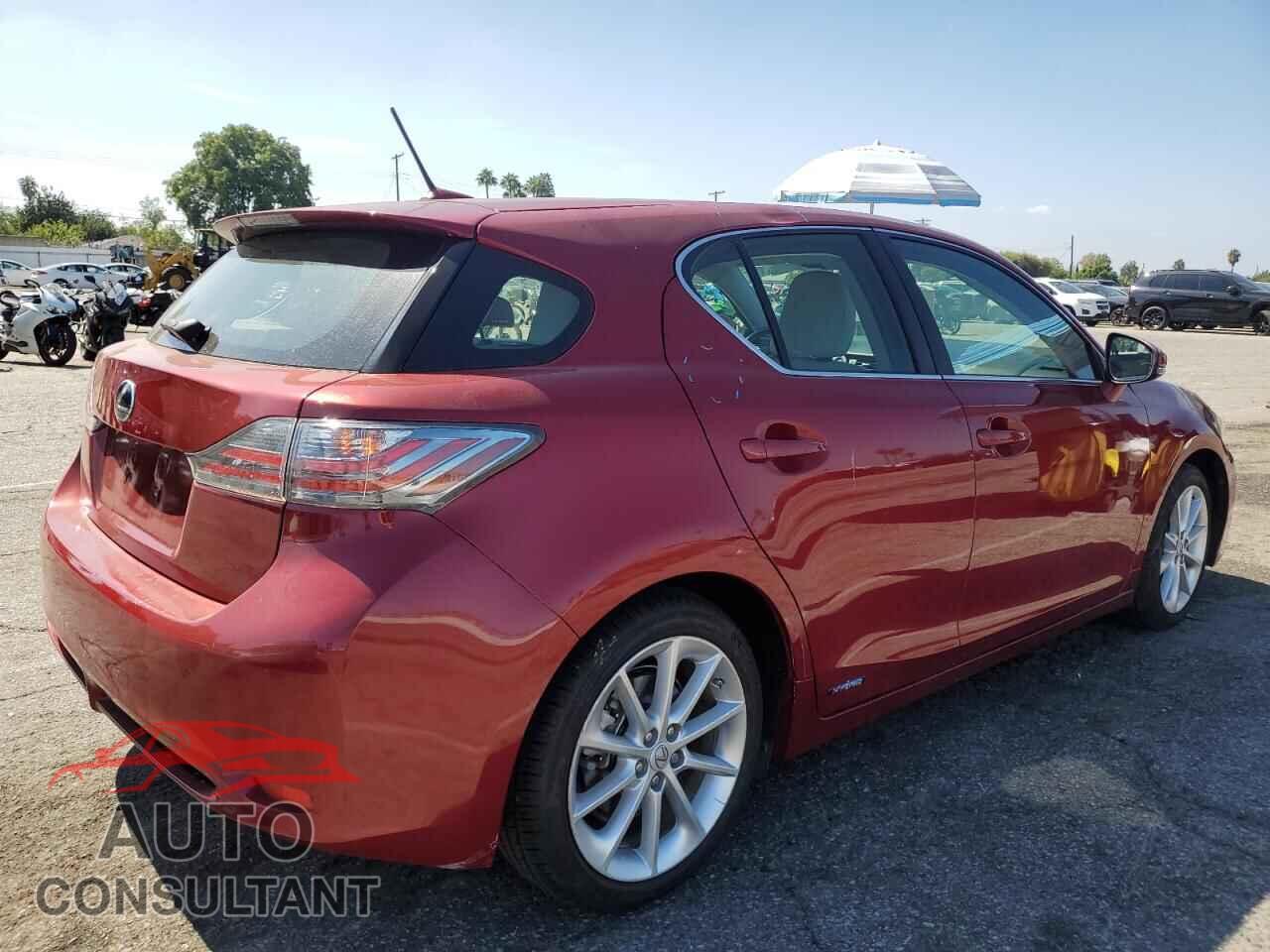 LEXUS CT 200 2011 - JTHKD5BH3B2018544