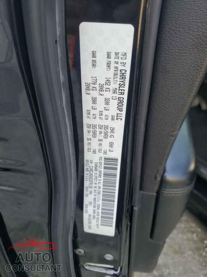 DODGE DURANGO 2013 - 1C4RDJAGXDC670138