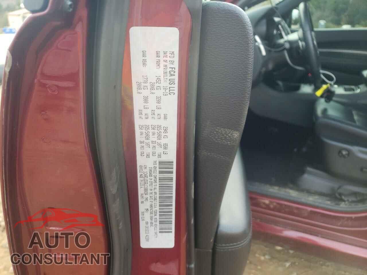 DODGE DURANGO 2020 - 1C4RDJDG6LC188034