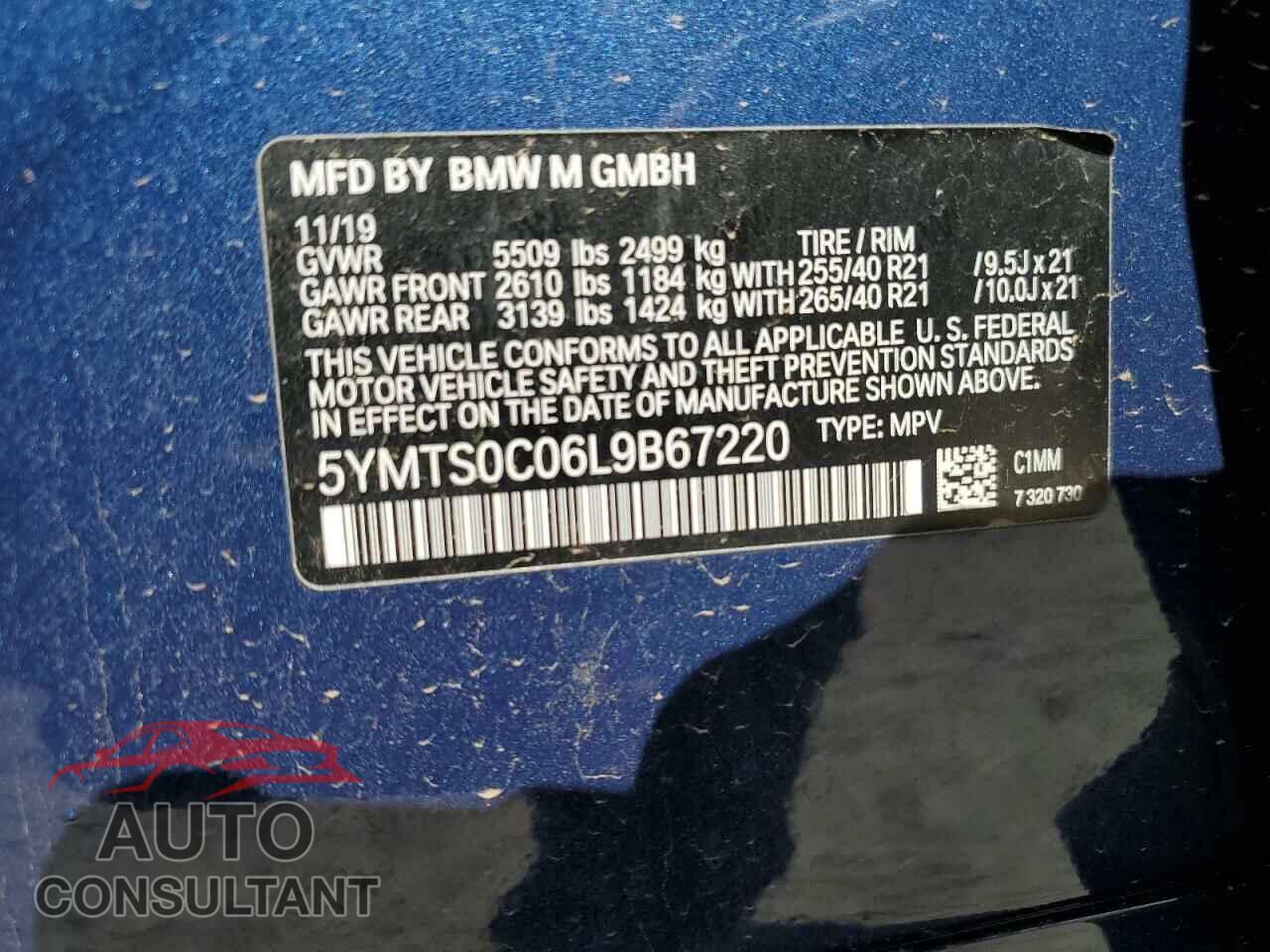 BMW X3 2020 - 5YMTS0C06L9B67220