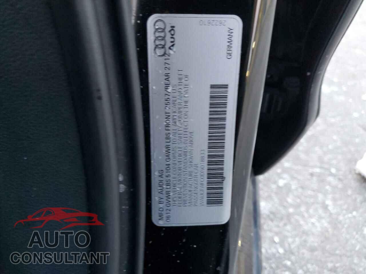 AUDI A6 2013 - WAUGFAFC0DN018833