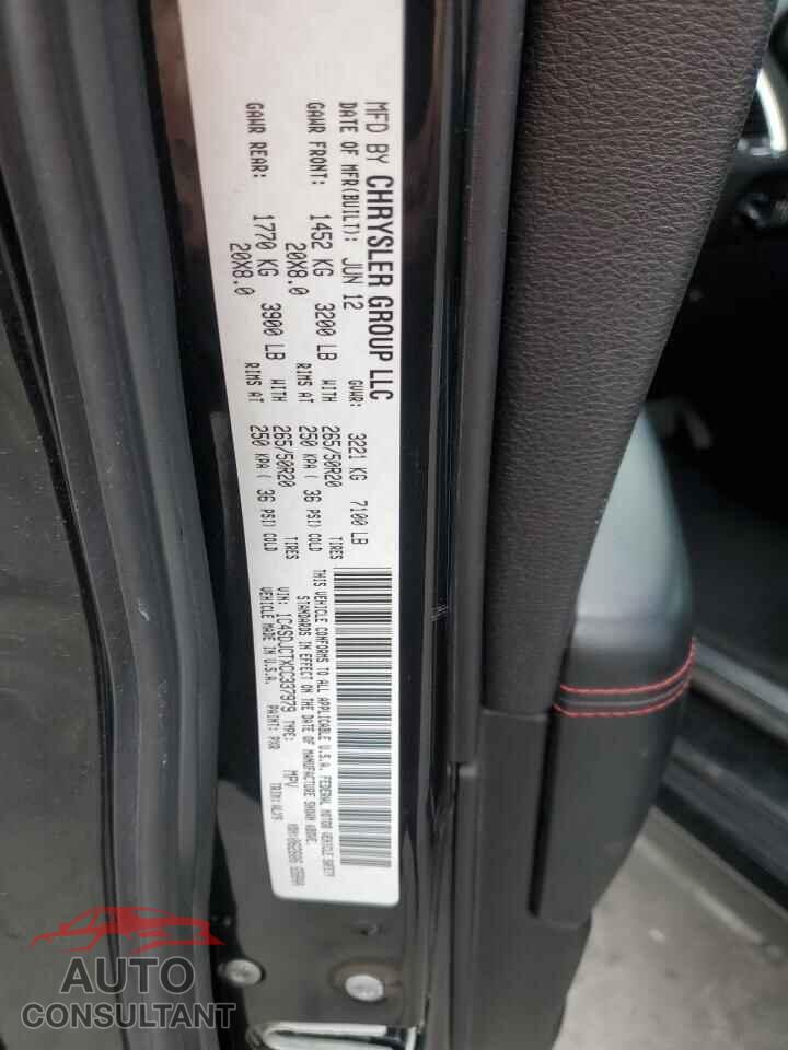 DODGE DURANGO 2012 - 1C4SDJCTXCC337979