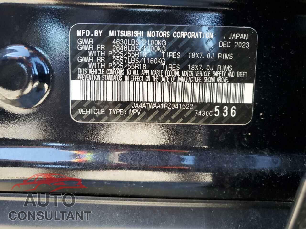 MITSUBISHI ECLIPSE 2024 - JA4ATWAA1RZ041522