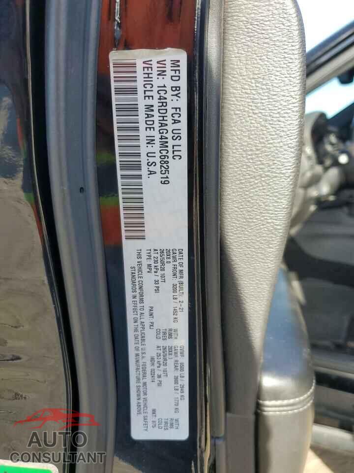 DODGE DURANGO 2021 - 1C4RDHAG4MC682519