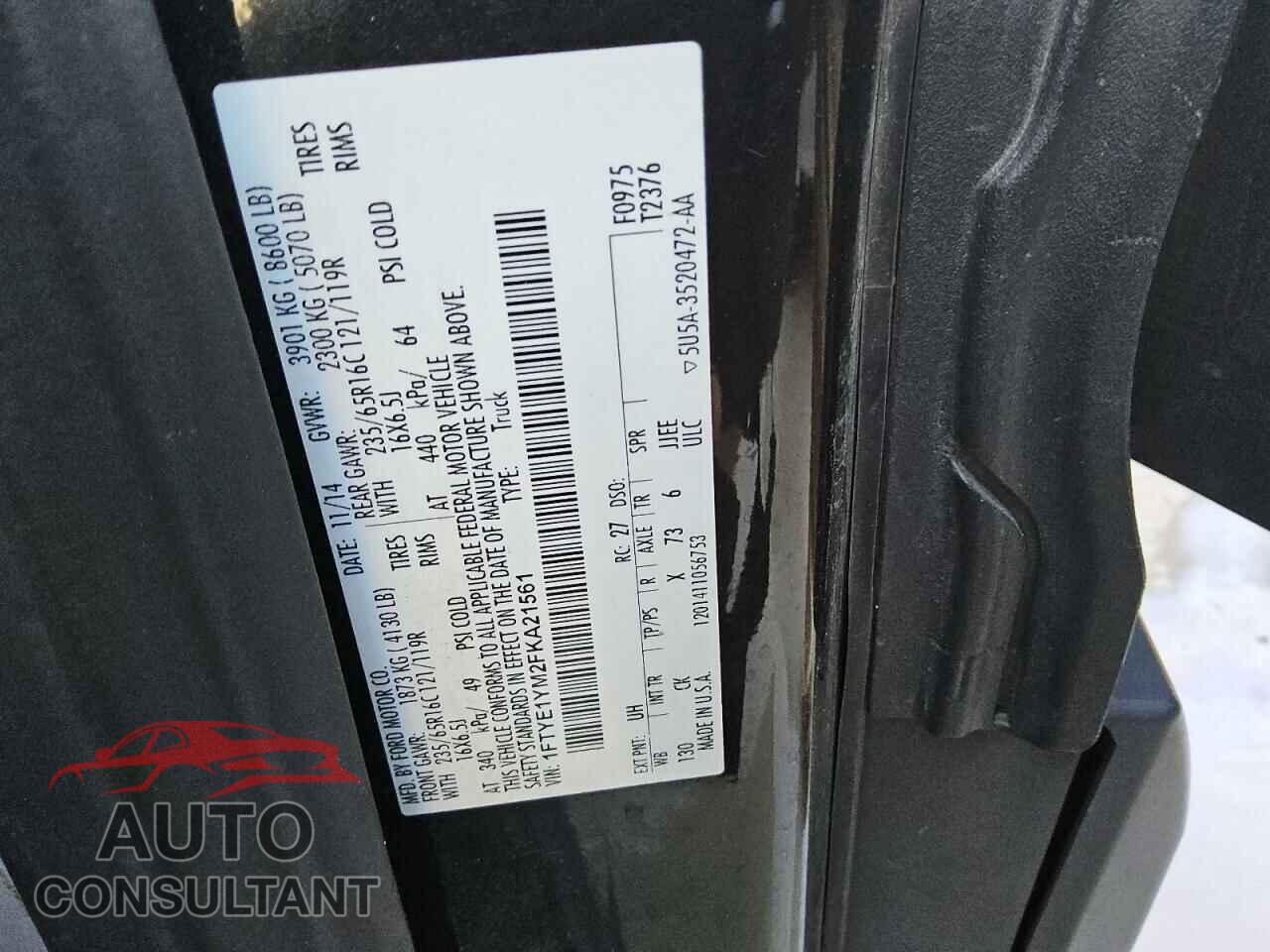 FORD TRANSIT 2015 - 1FTYE1YM2FKA21561