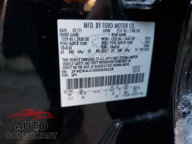 FORD EDGE 2011 - 2FMDK4JC5BBB58228