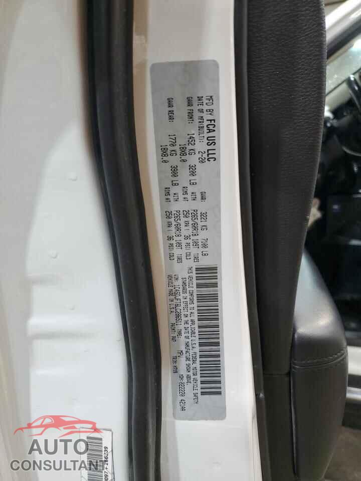 DODGE DURANGO 2020 - 1C4SDJFT6LC286511