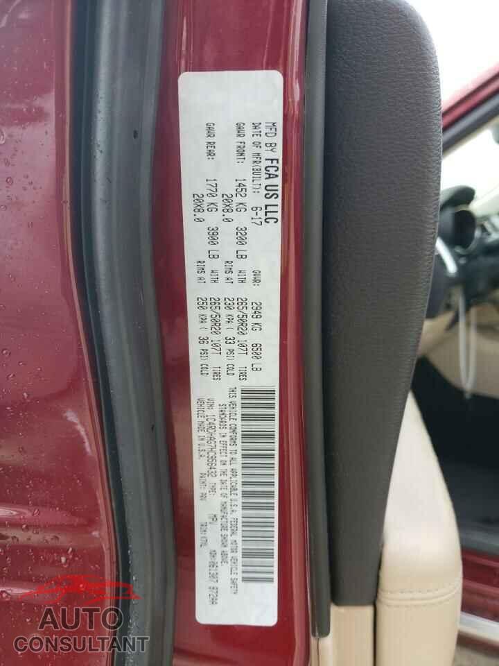DODGE DURANGO 2017 - 1C4RDHAG7HC956432