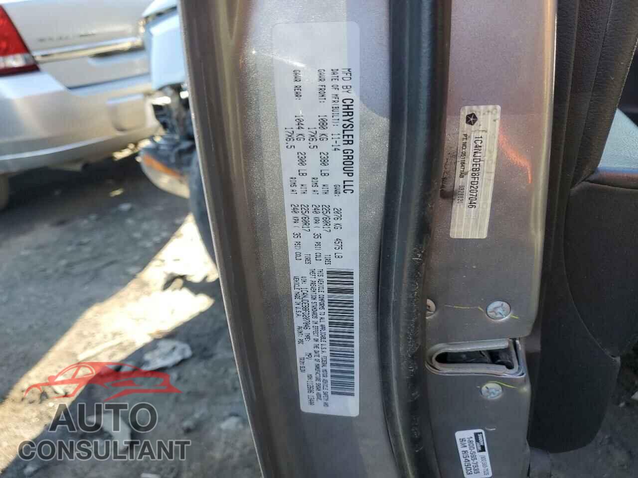 JEEP COMPASS 2015 - 1C4NJDEB8FD207046