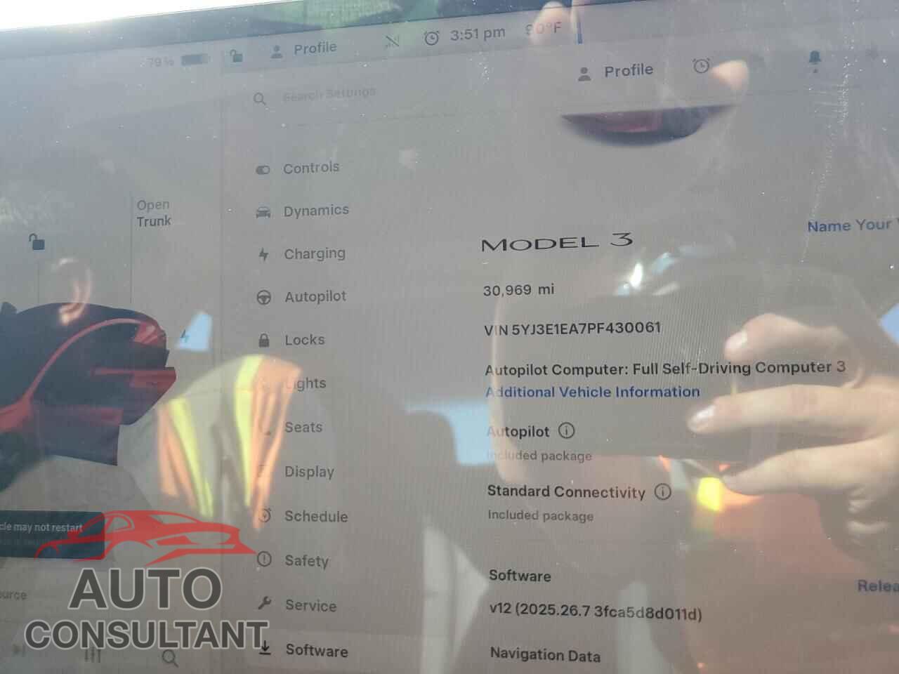 TESLA MODEL 3 2023 - 5YJ3E1EA7PF430061