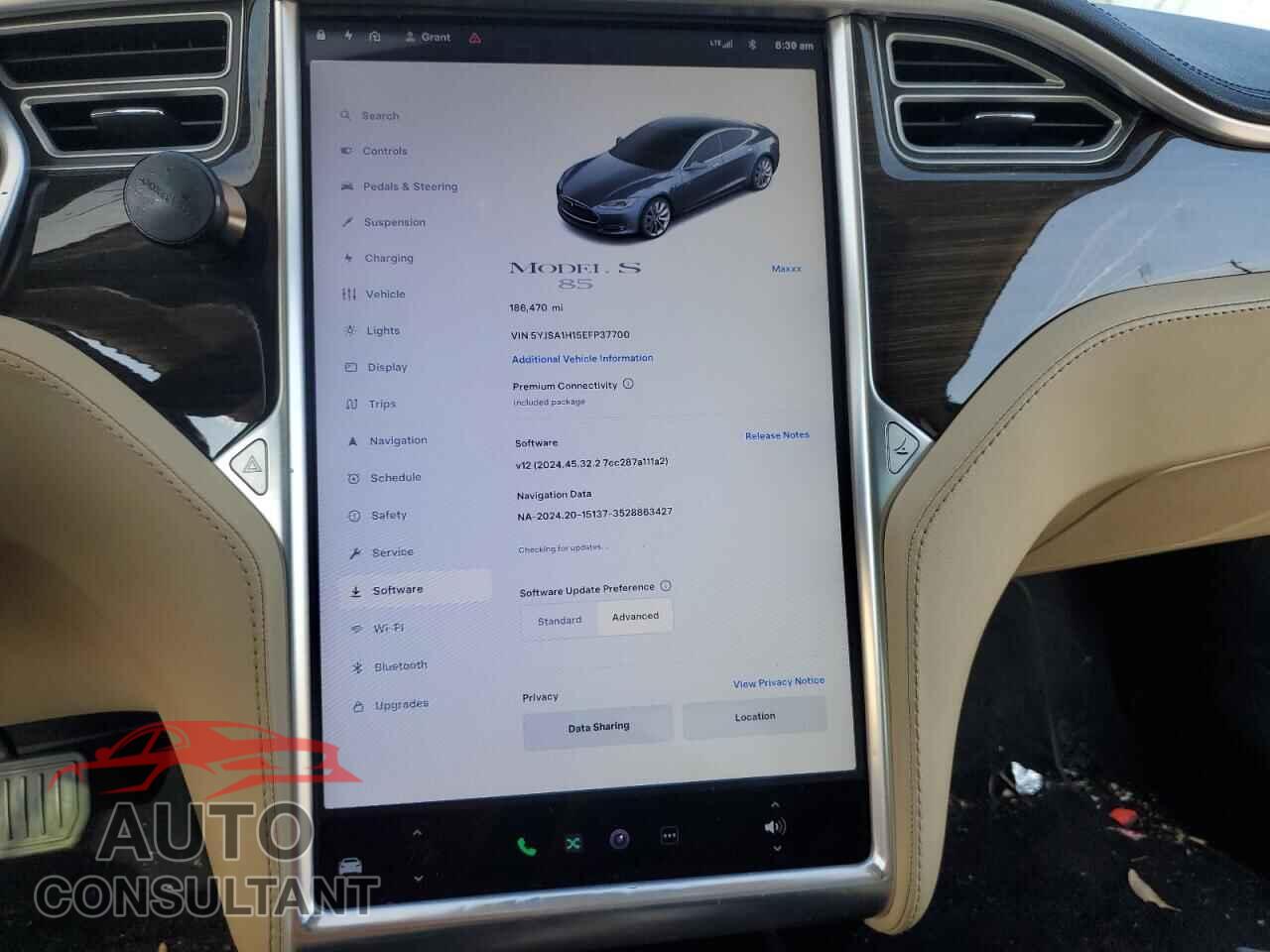 TESLA MODEL S 2014 - 5YJSA1H15EFP37700
