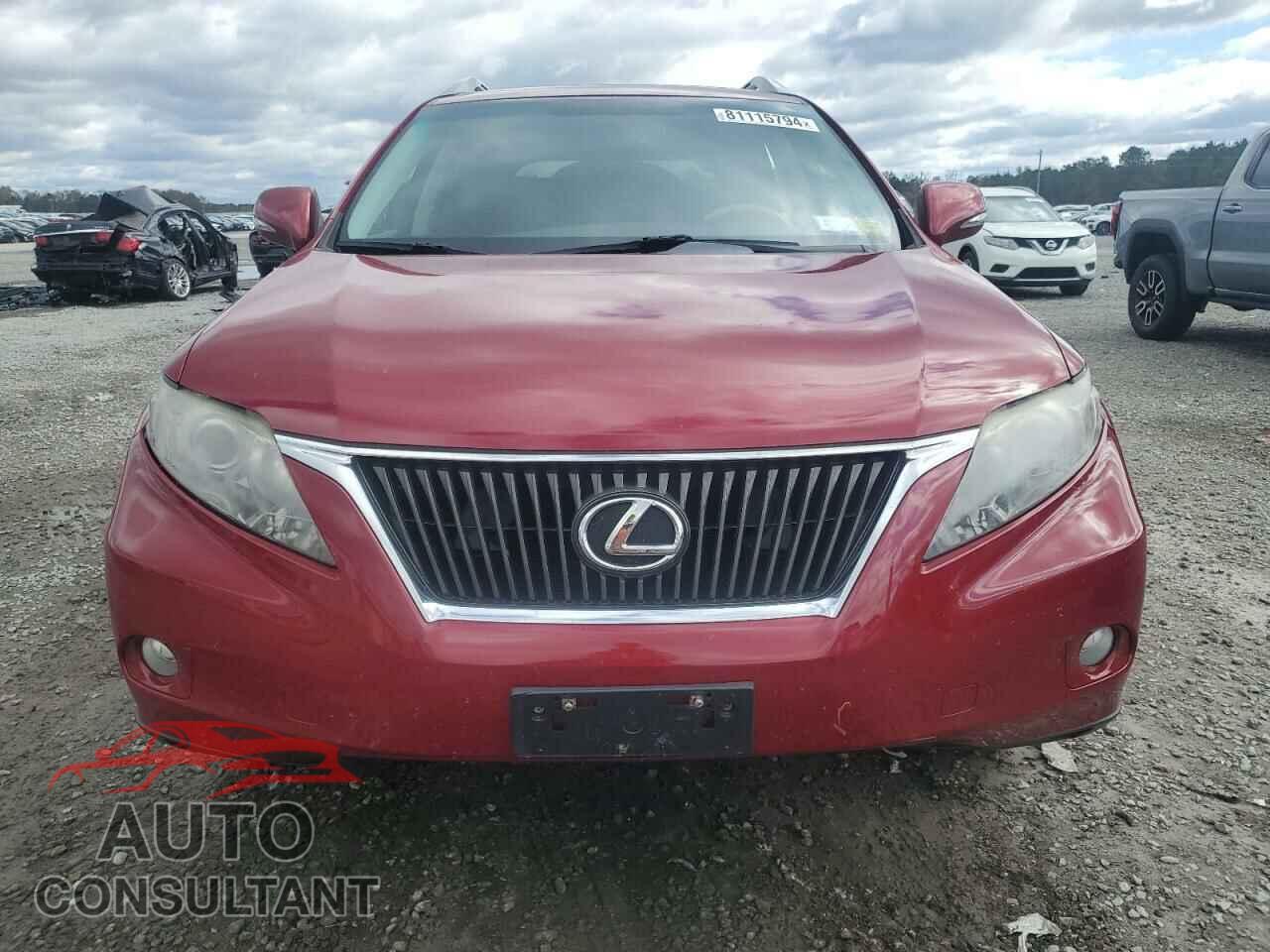 LEXUS RX350 2010 - 2T2BK1BAXAC064063