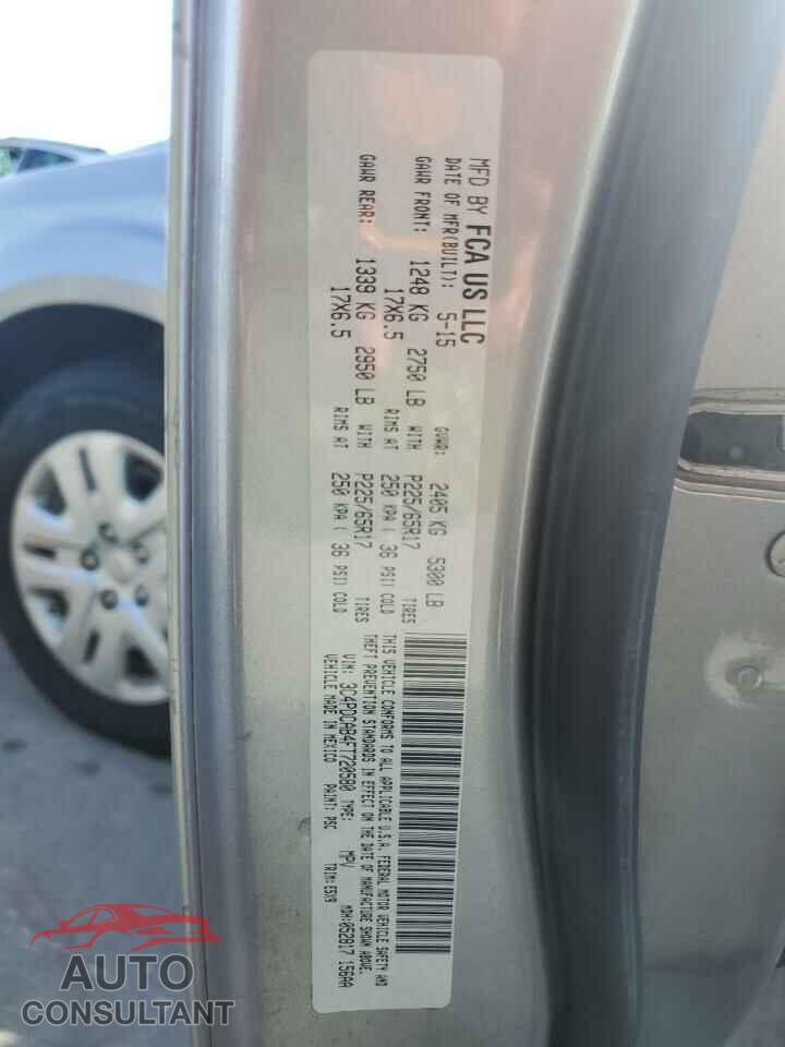 DODGE JOURNEY 2015 - 3C4PDCAB4FT720580