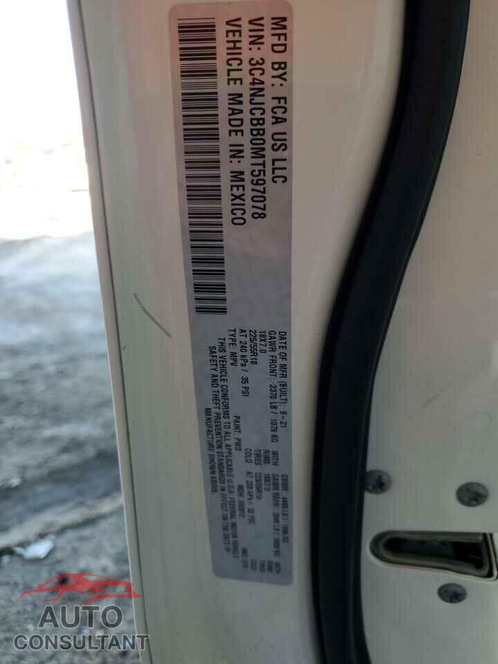 JEEP COMPASS 2021 - 3C4NJCBB0MT597078