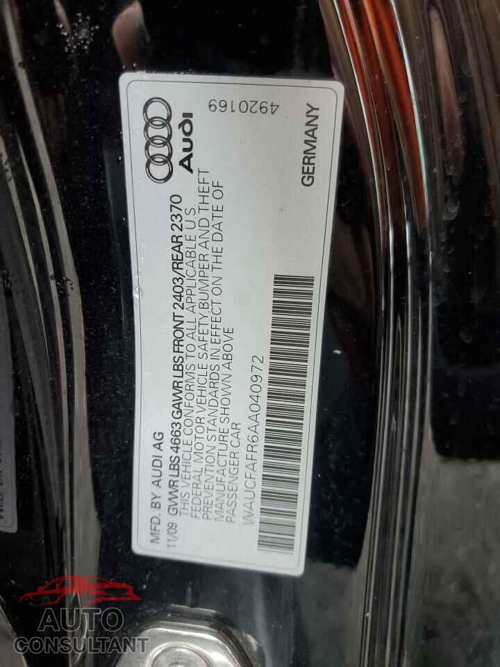 AUDI A5 2010 - WAUCFAFR6AA040972