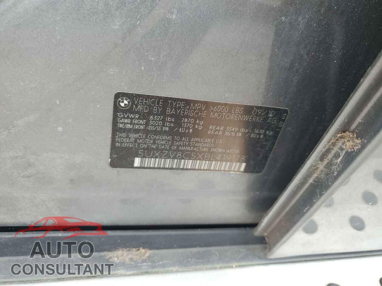 BMW X5 2011 - 5UXZV8C5XBL419178