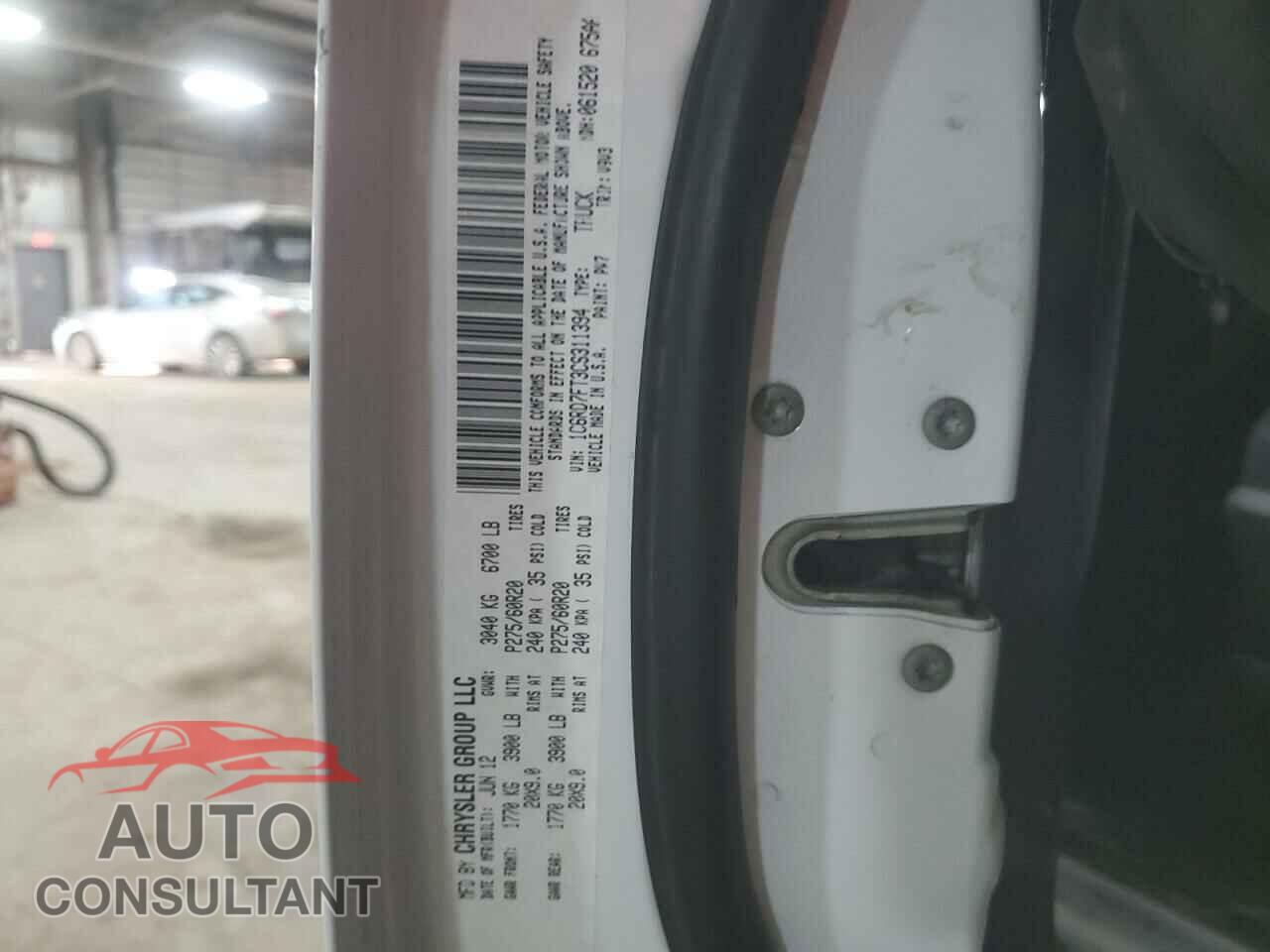 DODGE RAM 1500 2012 - 1C6RD7FT3CS311394
