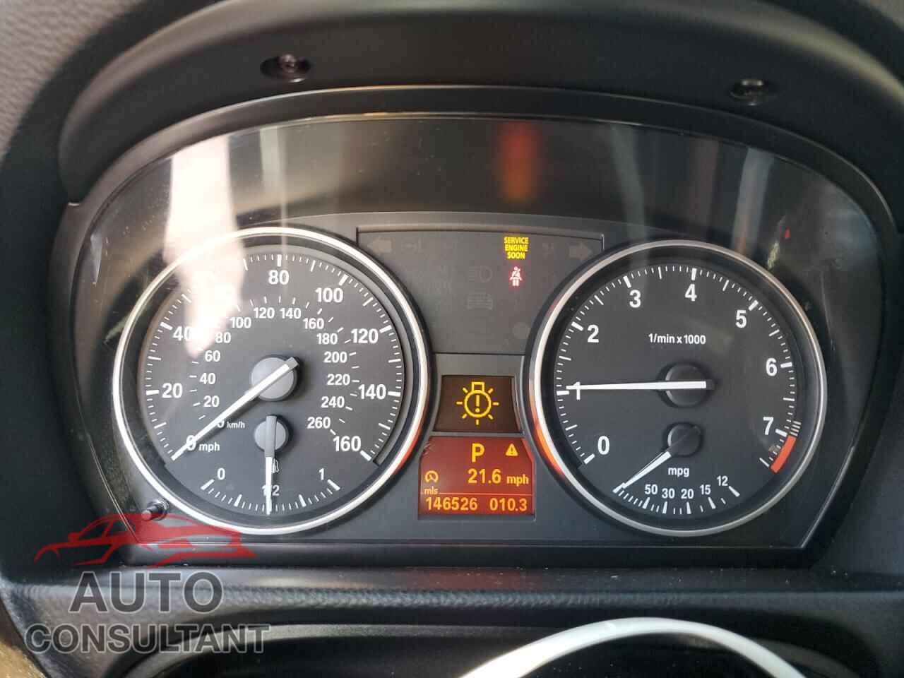 BMW 3 SERIES 2010 - WBAPH5C52AA438944