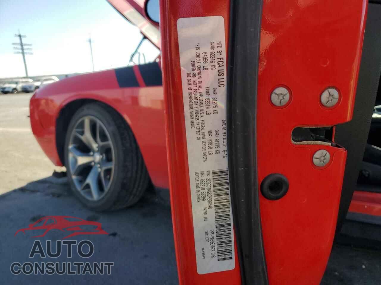 DODGE CHALLENGER 2016 - 2C3CDZAG6GH290546