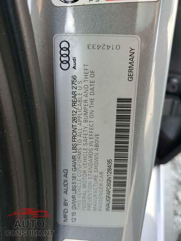 AUDI A6 2016 - WAUGFAFC6GN128435