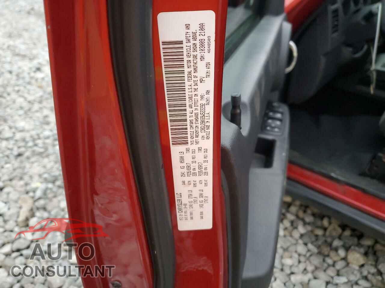 DODGE NITRO 2009 - 1D8GU28K69W522292