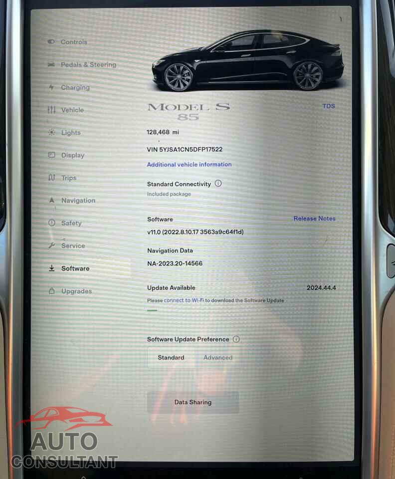 TESLA MODEL S 2013 - 5YJSA1CN5DFP17522