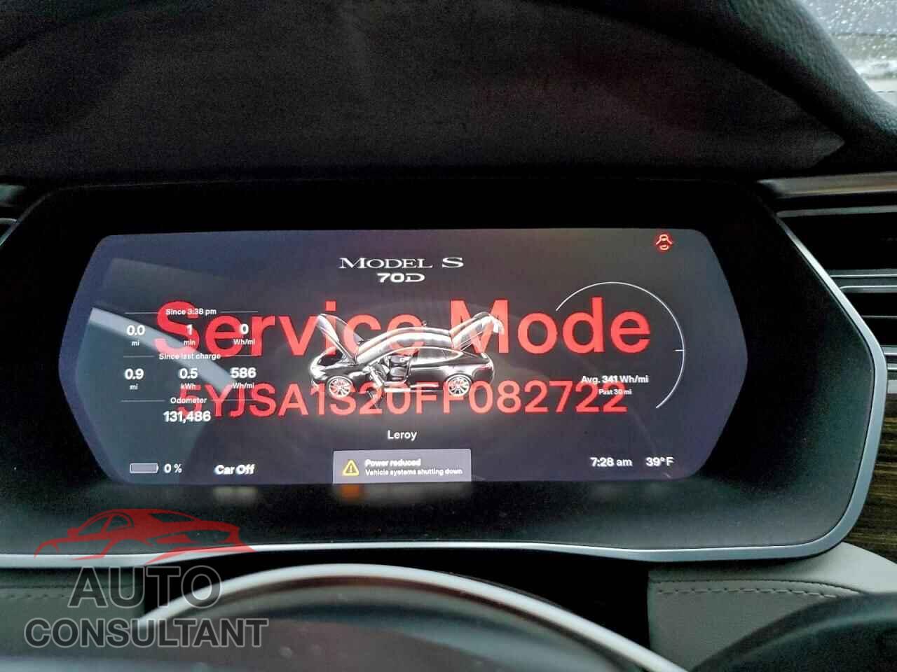 TESLA MODEL S 2015 - 5YJSA1S20FF082722