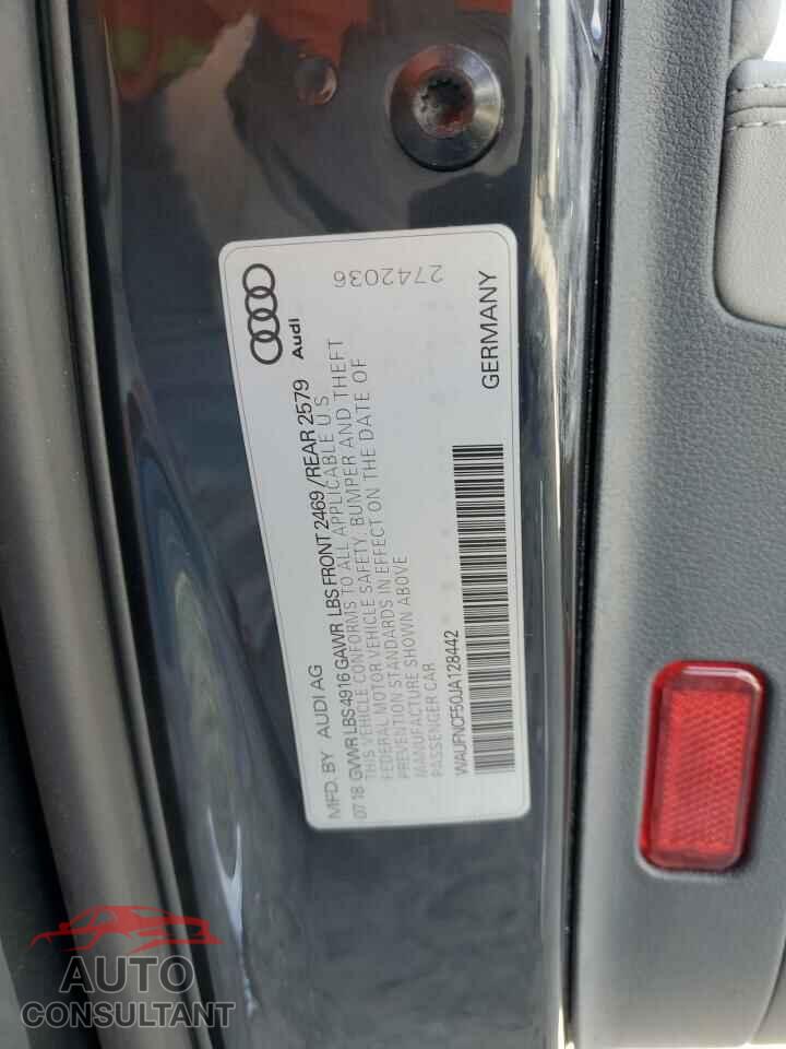 AUDI A5 2018 - WAUFNCF50JA128442