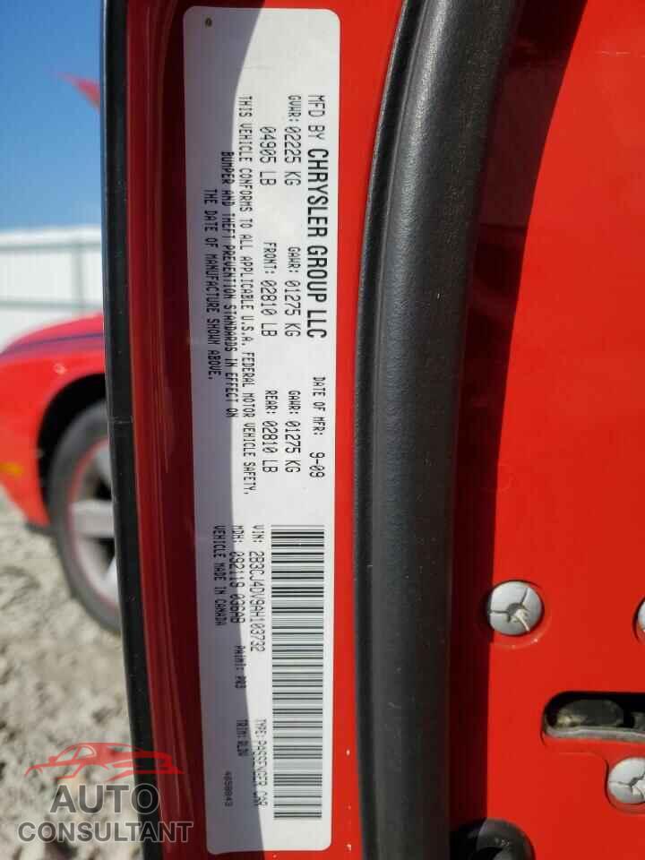 DODGE CHALLENGER 2010 - 2B3CJ4DV9AH103732